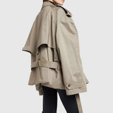 Damen Trenchcoat aus Baumwolle