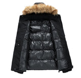 New Autumn And Winter Fur Collar Men's Thickened Coat