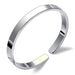 Simple Smooth Lovers Silver Bracelet - Dazpy