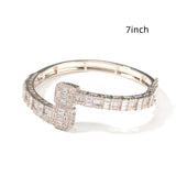 HT Cubic Zirconia Men's Bracelet Gold Plated Fashion Personality - Dazpy