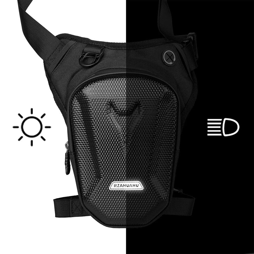 Bolsa impermeable para pierna de motocicleta: riñonera y paquete de cintura informal para exteriores para motociclistas