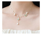 Women's Fashion Temperament Bell Orchid Flower Pendant Necklace - Dazpy