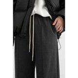 High Waist Striped Wide Leg Pants for Women