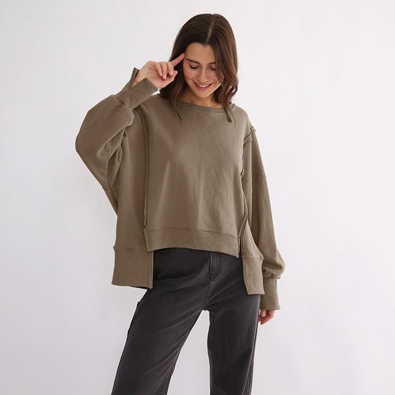 Chic Oversized Cotton Sweatshirt