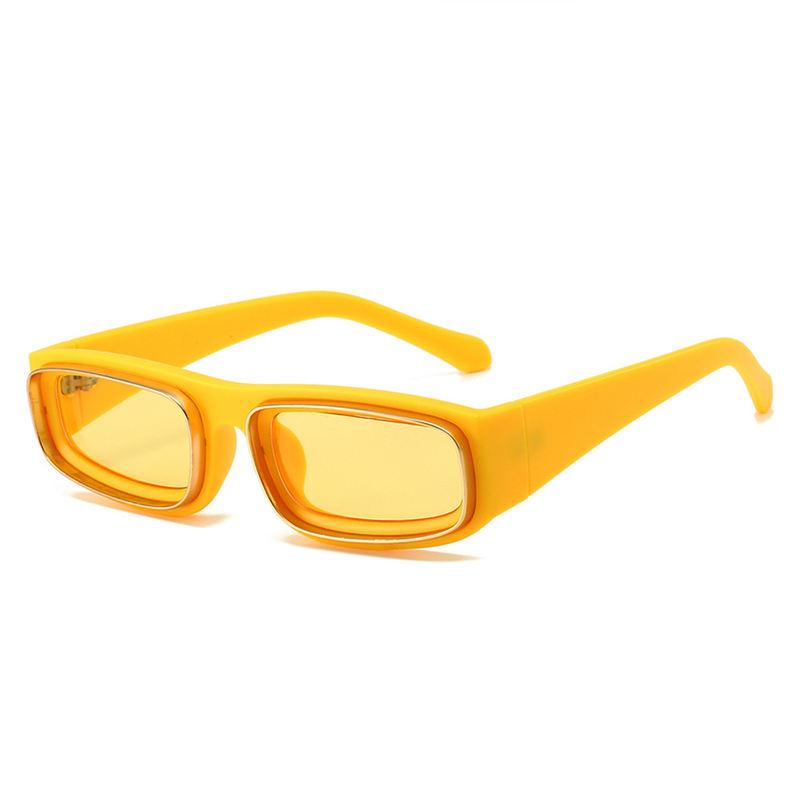 Rechteckige Punk-Sonnenbrille