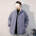 Lamb Velvet Jacket Male Hong Kong Style Trend Loose Bread Warm Cotton Coat