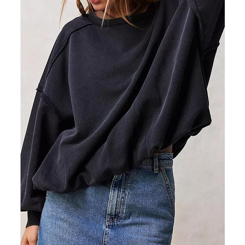 Übergroßes Langarm-Sweatshirt für Damen