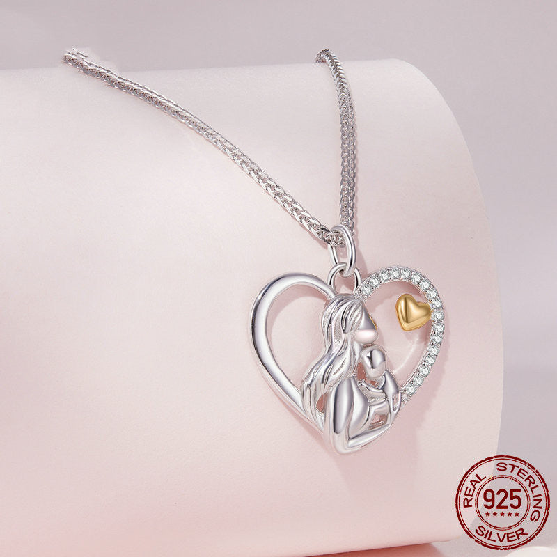 S925 Mother And Child Love Everything With Light Luxury Jewelry Accessories - Dazpy