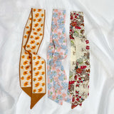 Shimmering Silk Ribbon Hair Ties & Scarf Set