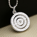 Ladies Small Pendant White Marcasite Pendant - Dazpy