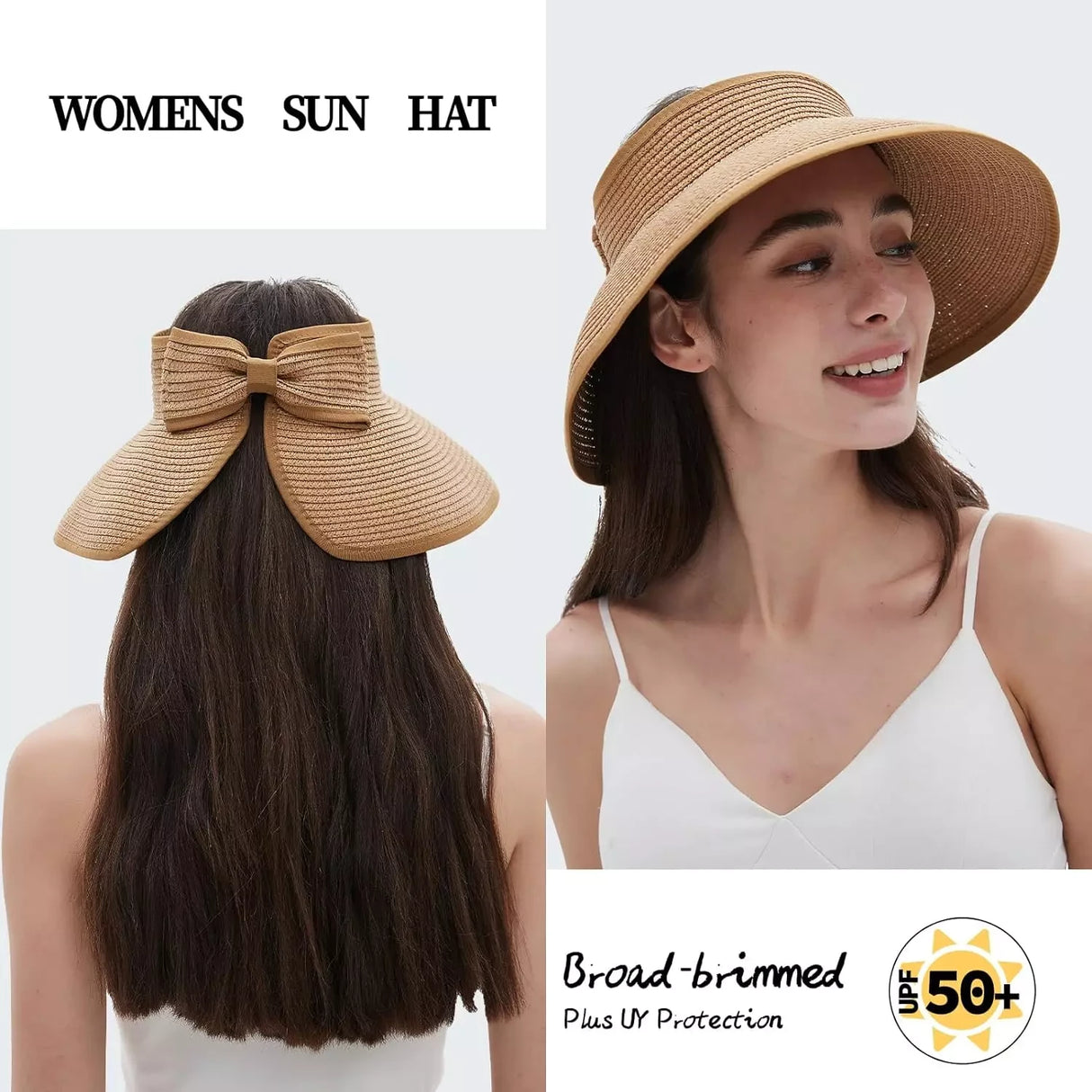 Sombrero plegable con lentejuelas para el sol: protección contra los rayos UV, transpirable y elegante para exteriores