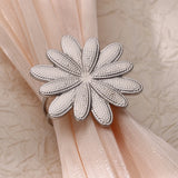 Vintage Flower Rings for Women – Adjustable Stainless Steel Flora Aesthetic Jewelry