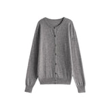 Einreihiger Cardigan aus 100 % Wolle für Damen