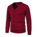 European And American Fashion Casual Men's Solid Color Sweater Jacket