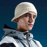 Warm Knit Duckbill Cap with Visor - Windproof Ski & Riding Beanie