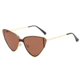 Gafas de sol de lujo Steampunk Cat Eye - Protección gradiente UV400 para hombres y mujeres