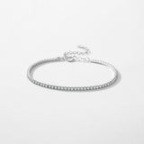 S925 Sterling Silver Diamond Inlaid Super Flash Bracelet For Women - Dazpy