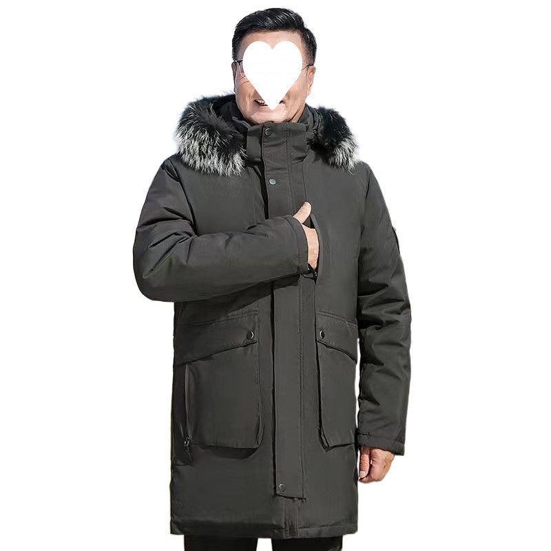 Down Jacket Men's Mid-length Winter