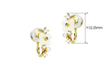 Shell Flower U-shaped Ear Clip Sterling Silver - Dazpy