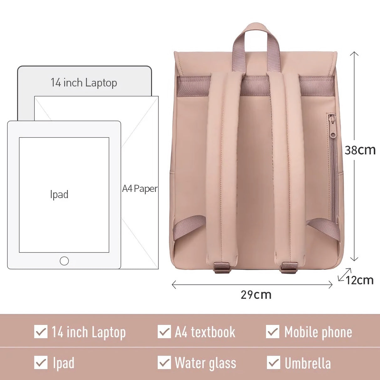 Wasserdichter Laptop-Rucksack