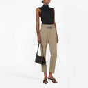 Chic High Waist Cashmere Pencil Pants with Pockets