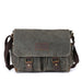 Men's Vintage Crazy Horse Leather Waterproof Crossbody Bag - Dazpy