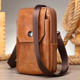 Men's Leather Casual One-shoulder Messenger Bag - Dazpy