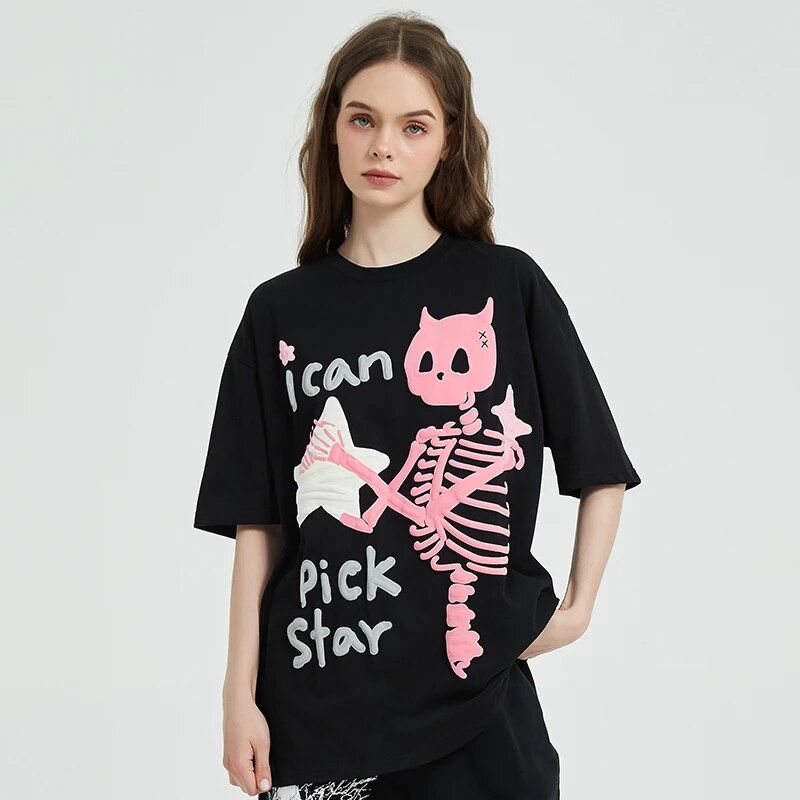 Camiseta gráfica Calavera Esqueleto Estrella