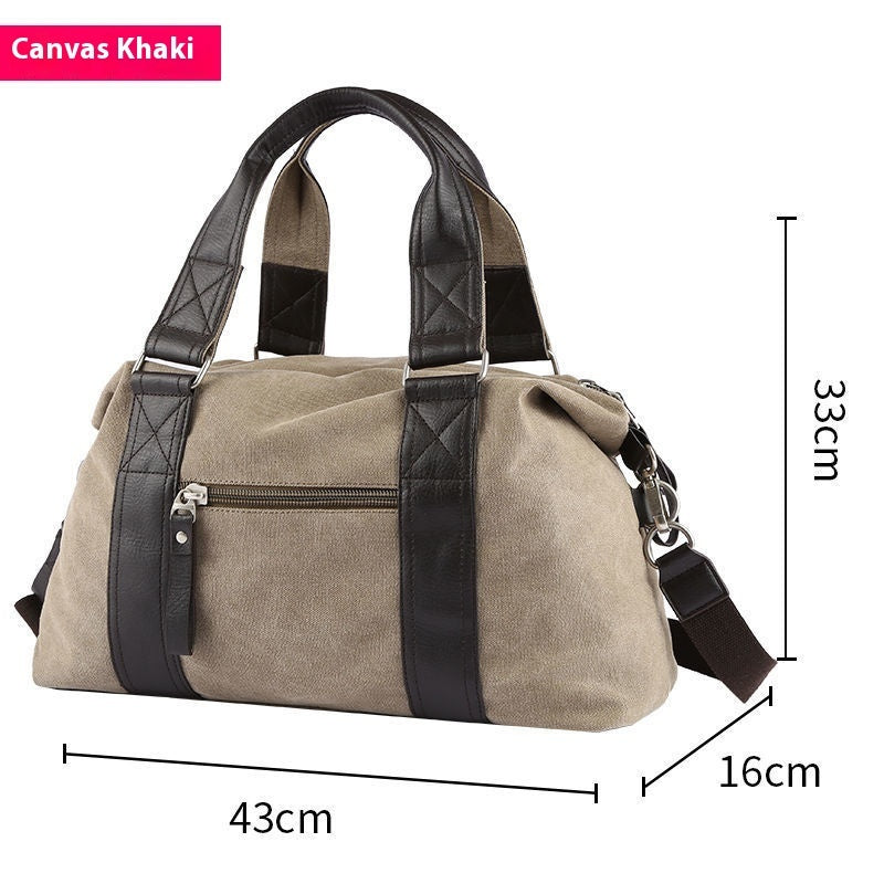 Fashion Men's Retro Canvas Out Luggage Business Travel Handbag