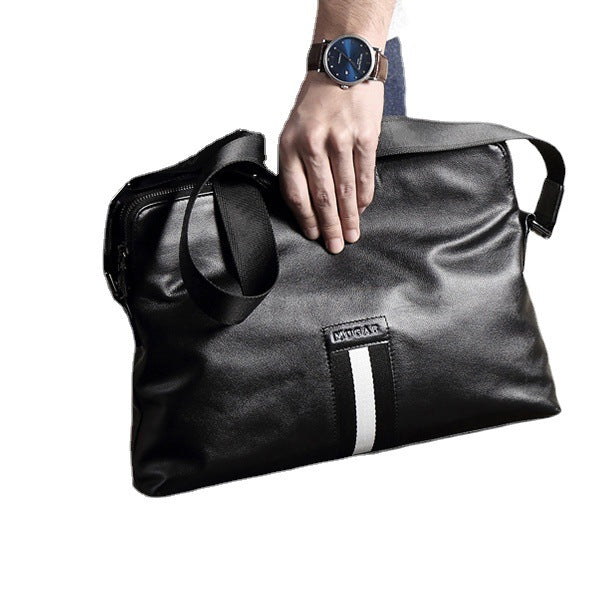 Wear-resistant Leather Men's Messenger Business Bags - Dazpy