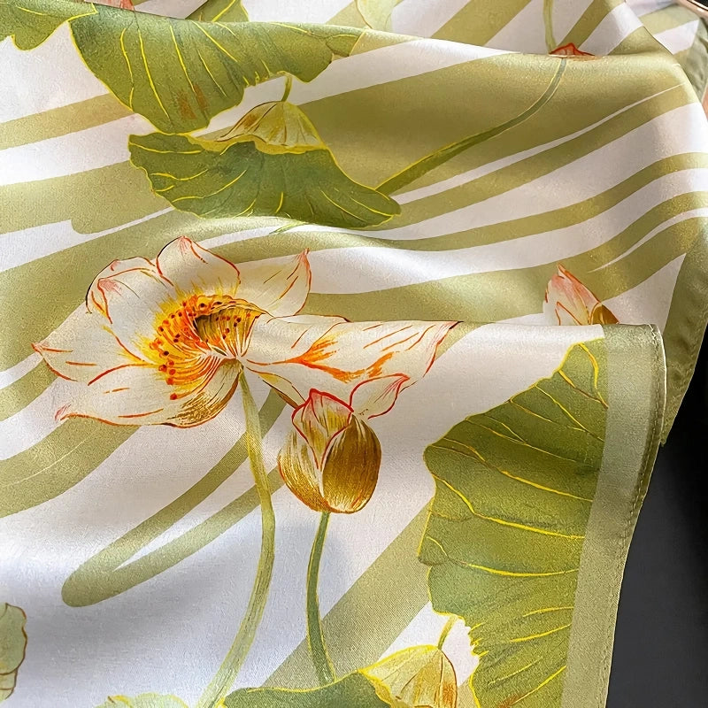 Luxury Pure Silk Square Scarf