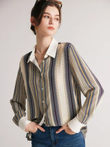 Striped Silk Blouse