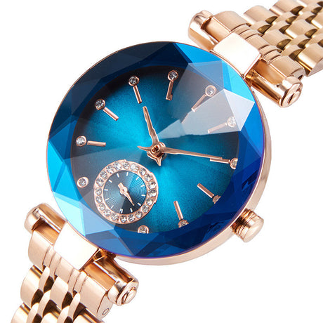 Women's Fashion Cut Two Hands Waterproof Quartz Watch - Dazpy