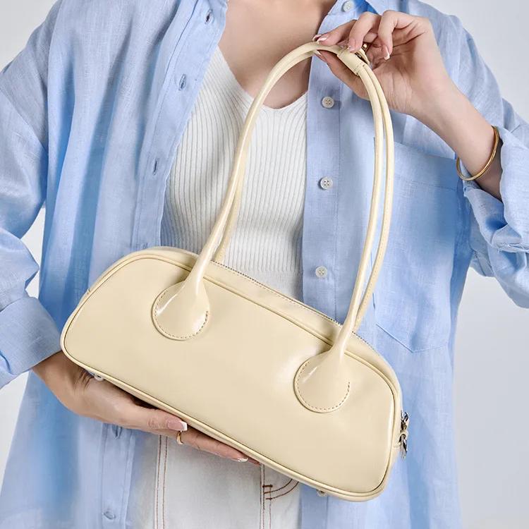 Vintage Genuine Leather Shoulder Bag for Women - High Quality Korean Style