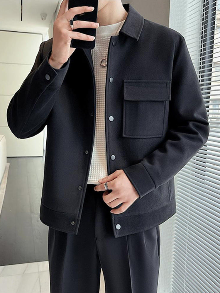 Premium Short Woolen Overcoat Coat