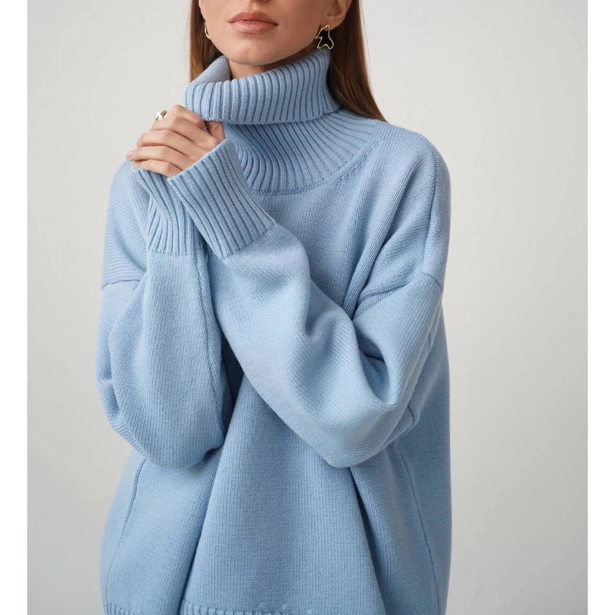 Lässiger Oversize-Strickpullover für Damen