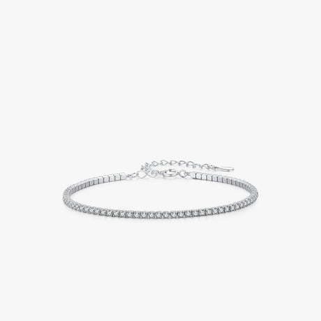 S925 Sterling Silver Diamond Inlaid Super Flash Bracelet For Women - Dazpy