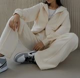 Comfy Oversized Hoodie & Wide-Leg Tracksuit Set