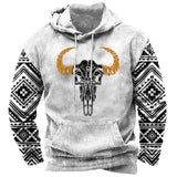 European And American 3D Printed Animal Graffiti Loose Hooded Sweater