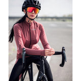 Chaqueta de ciclismo de invierno para mujer: forro polar resistente al viento, reflectante y térmica