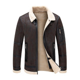 Men's Autumn And Winter Fleece-lined Thickened Fur Jacket