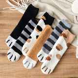 Herbst Winter Kawaii Katzenpfoten Fleece Damensocken