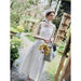 French White Suspender Long Dress