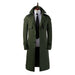 Men's Trench Coat Super Long Over The Knee Slim Business Casual