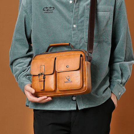 Men's One Shoulder Casual Vintage Messenger Bag - Dazpy