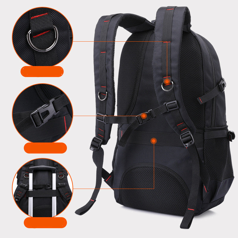 Fashion Leisure Travel Backpack Student Male - Dazpy