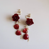 New Fashion Summer Rose Earrings - Dazpy