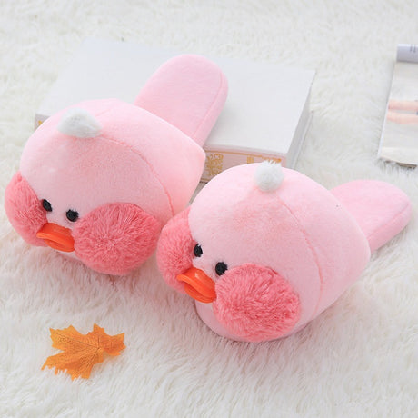 Autumn And Winter Warm Plush Home Indoor Cotton Slippers - Dazpy