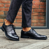 Casual Men's Leather Lace-up Men's Leather Shoes - Dazpy