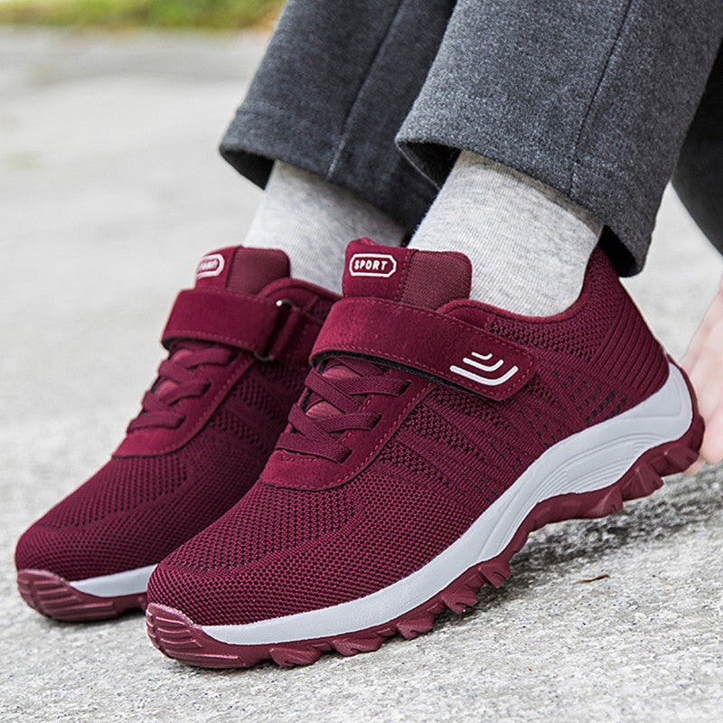 Autumn Middle-aged And Elderly Mother Women's Comfortable Non-slip Walking Shoes - Dazpy